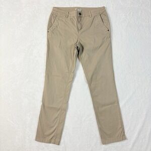 Orvis Pants Women Sz 8 Tan Khaki Stretch Cotton Straight Leg Chino Gorpcore
